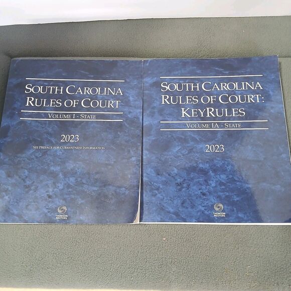 Lot Of 2 South Carolina Rules Of Court State Law & Keyrules Textbook 2023 - Picture 1 of 10